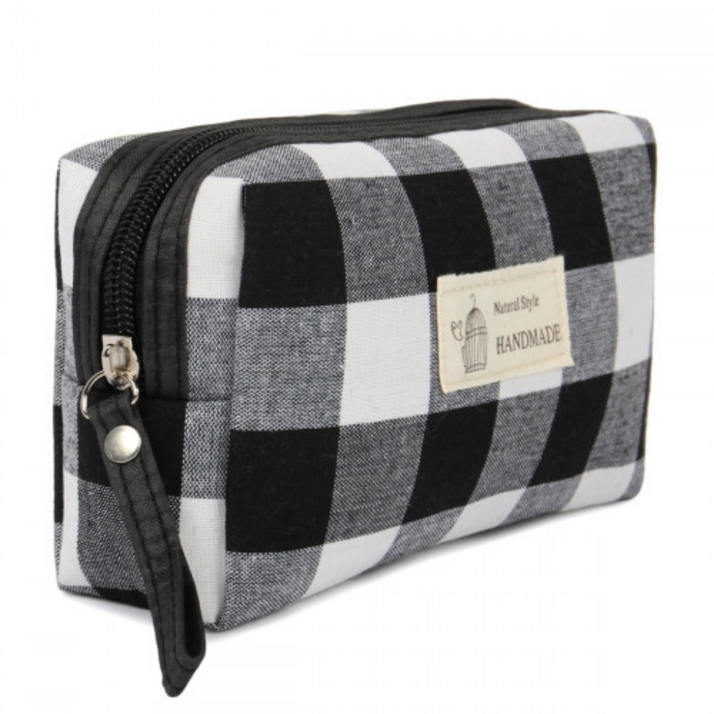 PLAID COSMETIC BAG! - Picture 2 of 4
